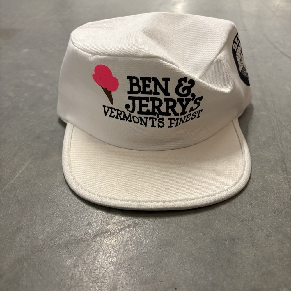 Vintage Ben & Jerry's Vermont's Finest Painters Cap Made in the USA - Picture 1 of 9